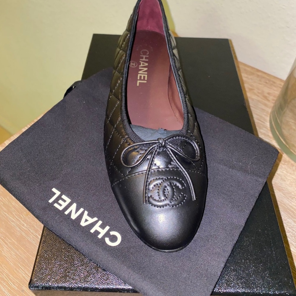 New, Channel ballerinas.Sz 38.5